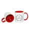 Christmas Design Printed Ceramic Coffee Mug Suitable Gift for Christmas   Christmas Theme  Christmas Decor   Gifts for Friends  Gift for Employees (Two Tone Red Mug, Design 1)