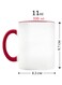 Christmas Design Printed Ceramic Coffee Mug Suitable Gift for Christmas   Christmas Theme  Christmas Decor   Gifts for Friends  Gift for Employees (Two Tone Red Mug, Design 1)