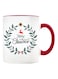 Christmas Design Printed Ceramic Coffee Mug Suitable Gift for Christmas   Christmas Theme  Christmas Decor   Gifts for Friends  Gift for Employees (Two Tone Red Mug, Design 1)