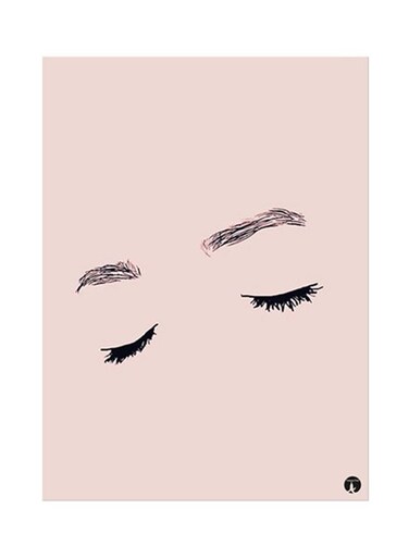 Eyes Metal Plate Poster Multicolour 15x20centimeter
