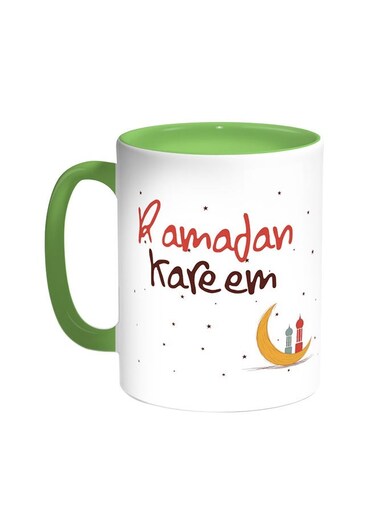 Ramadan Kareem Printed Coffee Mug Green/White 11ounce