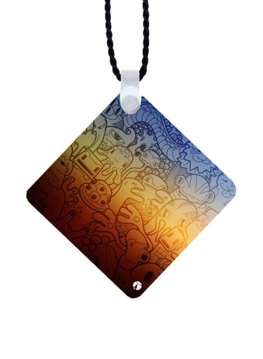 Monsters Inc Printed Car Mirror Pendant