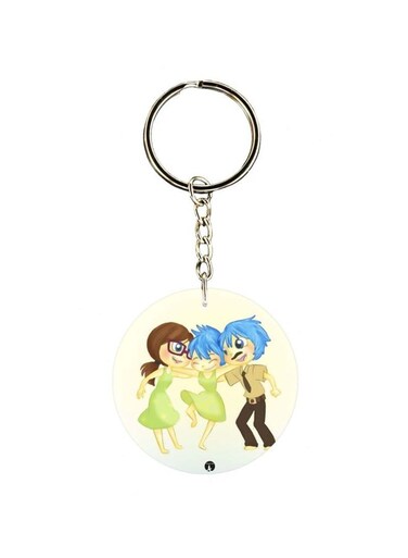 Cartoon Girl Printed Keychain