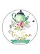 English Phrases Printed Fridge Magnet Round Multicolour