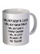 Quote Printed Mug White/Black