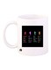 Printed Coffee Mug White/Black