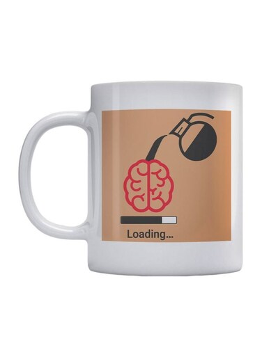 Loading Printed Mug White/Red/Black