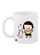 Girl Printed Mug White/Yellow/Black