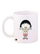 Anime Chibi Maruko Chan Printed Mug White/Black/Pink Standard Size