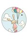 Rabbit Printed Fridge Magnet Multicolour