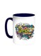 Sports Games Printed Coffee Mug Blue/White 11ounce