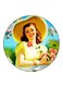 Vintage Art Printed Fridge Magnet Multicolour