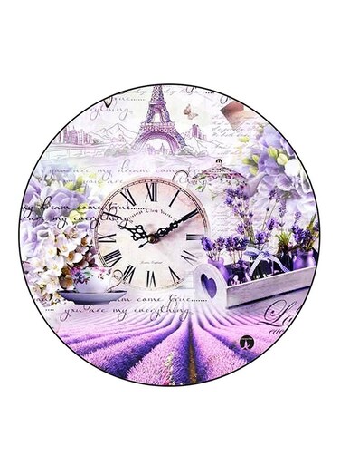 Clock Printed Fridge Magnet Multicolour
