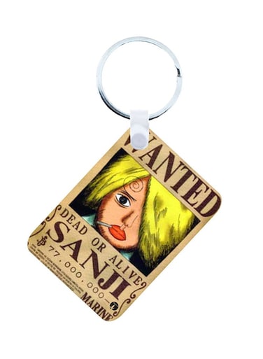 The 2-In-1 One Piece Printed Keychain And Necklace Beige/Brown/Yellow