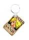 The 2-In-1 One Piece Printed Keychain And Necklace Beige/Brown/Yellow