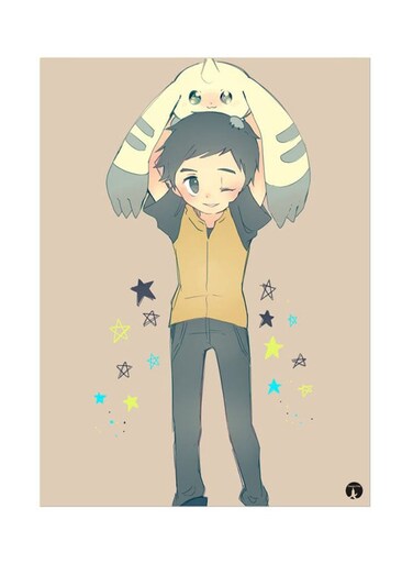 Metal Plate Of The Anime Digimon Poster Multicolour