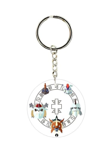 Anime Digimon Printed Keychain