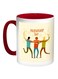 Happy Friendship day Printed Coffee Mug Red/White/Beige