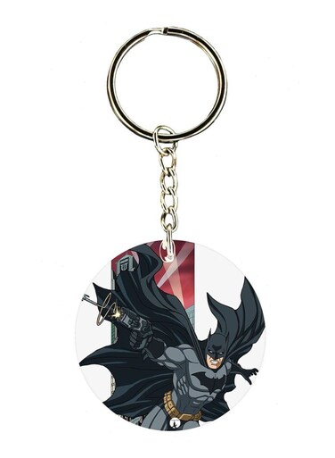 Batman Double Side Printed Keychain