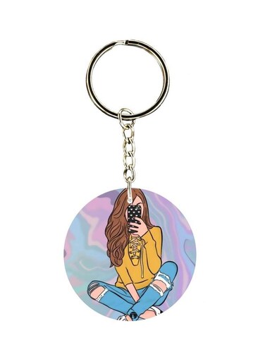Cartoon Printed Keychain