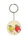 Cartoon Printed Double Sided Keychain