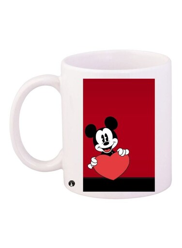 Micky Mouse Printed Coffee Mug White/Red/Black