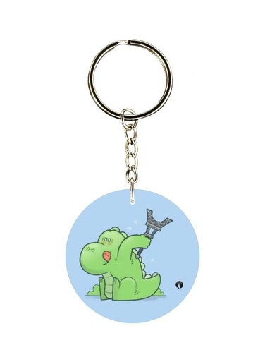 Dinosaur Printed Keychain