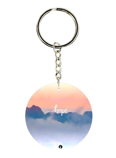 English Phrases Printed Keychain