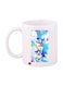 Printed Sonic Mug White/Blue/Yellow Standard Size