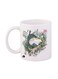 Durable Heat-Resistant Thick Wall Designed Ergonomic Handled Studio Ghibli Printed Mug White/Green/Yellow