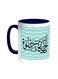 Life Is Sweet - Colourful Printed Coffee Mug Blue/White 11ounce