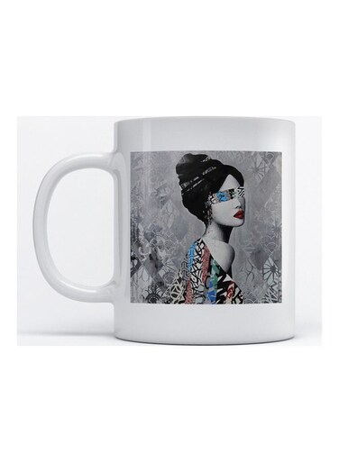 Mug Woman for Coffee and Tea White
