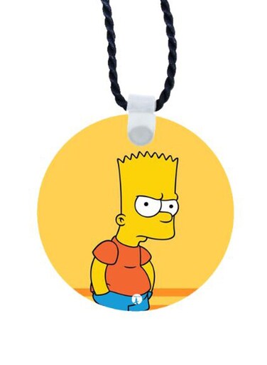 Simpsons Printed Car Mirror Pendant