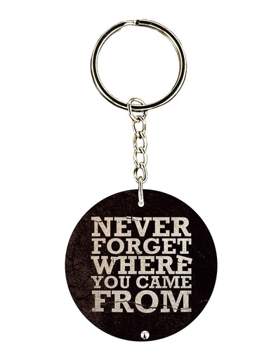 English Phrases Double Side Printed Keychain