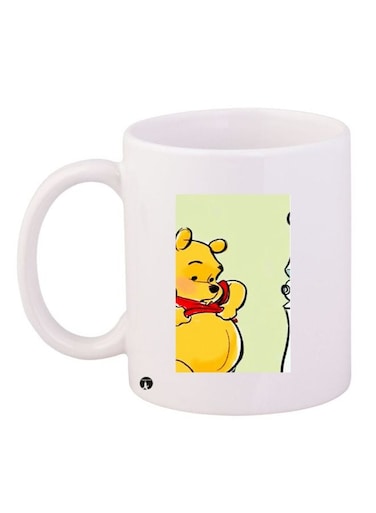 Winnie-The-Pooh Printed Coffee Mug White/Yellow/Red