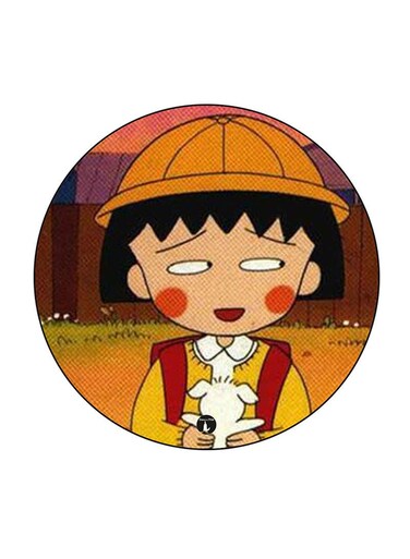 Anime Chibi Maruko Chan Printed Fridge Magnet Multicolour