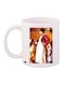 Woman Printed Coffee Mug White/Red/Yellow 11ounce