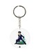 Anime Hunter x Hunter Printed Keychain White/Blue/Silver