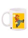 The Video Game Super Mario Printed Mug White/Yellow/Rd Standard Size