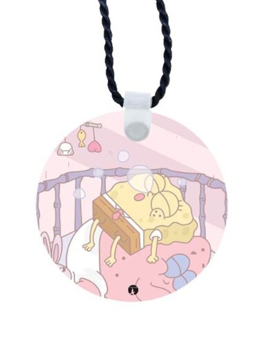 Spongebob Printed Car Mirror Pendant
