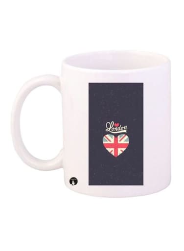 English Phrases Printed Mug White/Black/Red