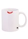 Lipstick Stain Design Mug White Red 1 1ounce