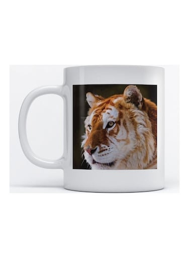 Mug Tiger for Coffee and Tea White