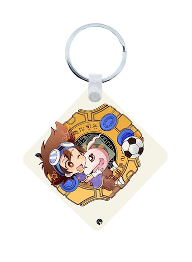 Digimon Anime Wooden Keychain