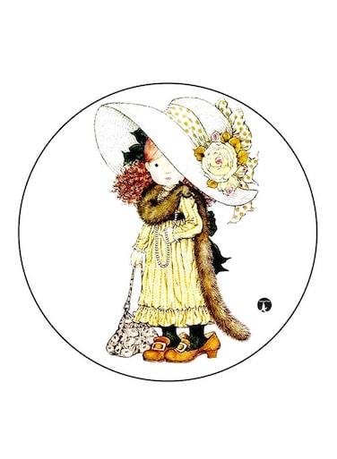 Vintage Art Printed Fridge Magnet Multicolour