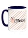 Happy Mother's Day Printed Coffee Mug Dark Blue/Pink/White 325ml