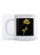Mug Flute Player for Coffee and Tea White
