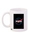 NASA Printed Coffee Mug White/Black/Blue 11ounce