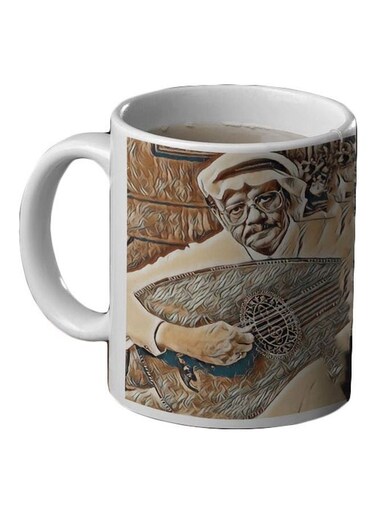 Talal Maddah Printed Coffee Mug Brown/Beige/White 350ml