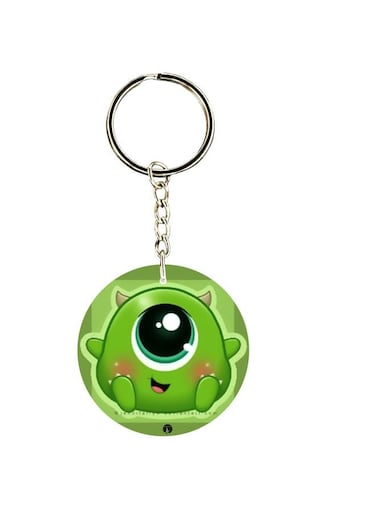 Double Sided Alien Printed Keychain